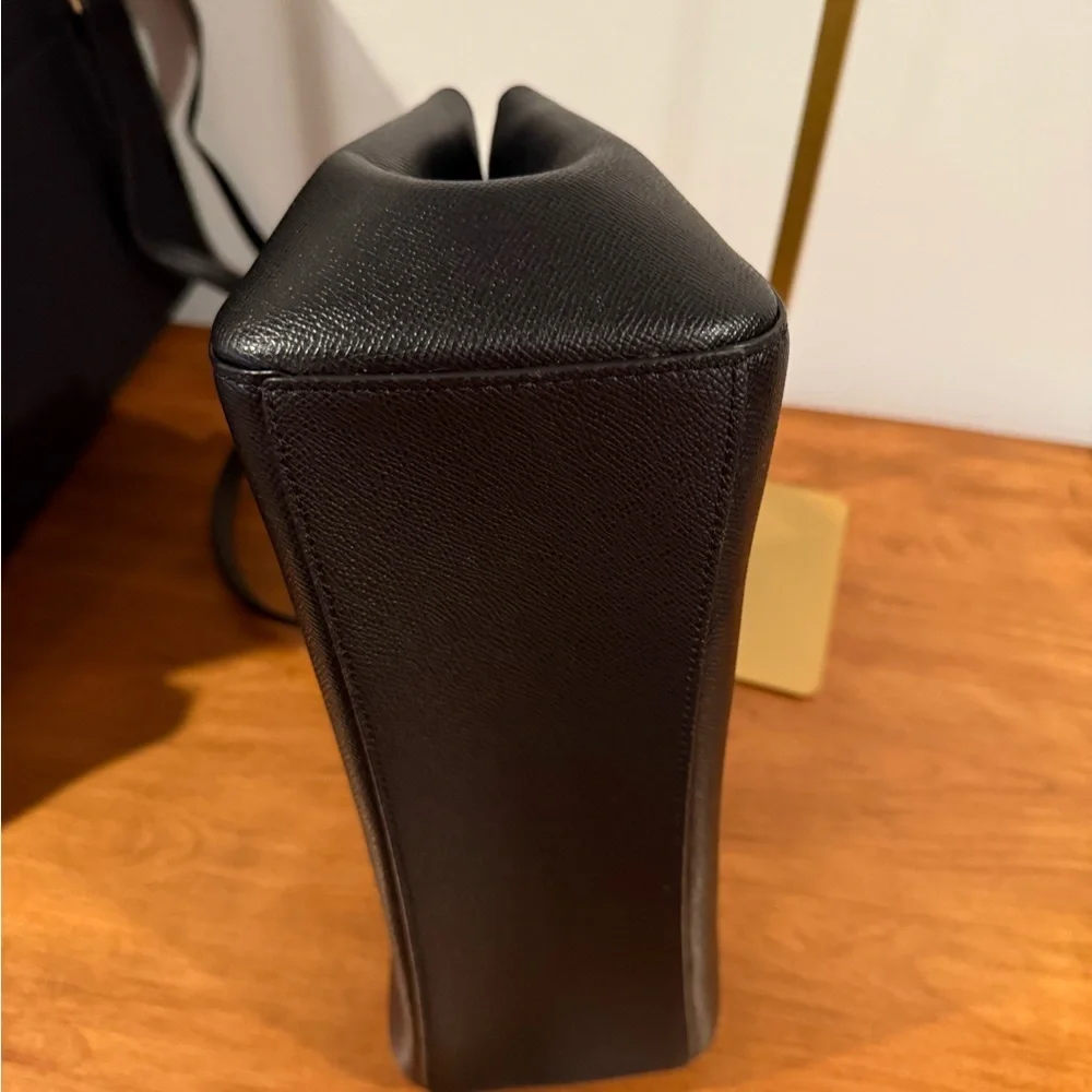 NWOT Coach Black Leather Etta Carryall Bag - Picture 8 of 10